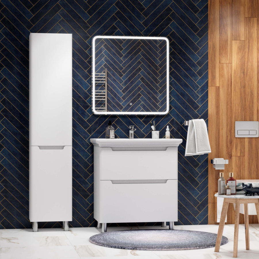 235 01-45080-00 Зеркало 800*800 LED ИК-датчик + антипар Альби BRIZ