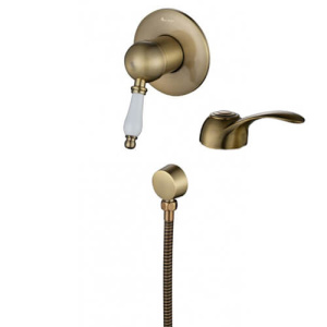 Смеситель для душа Aksy Bagno Biti Light 330L бронза